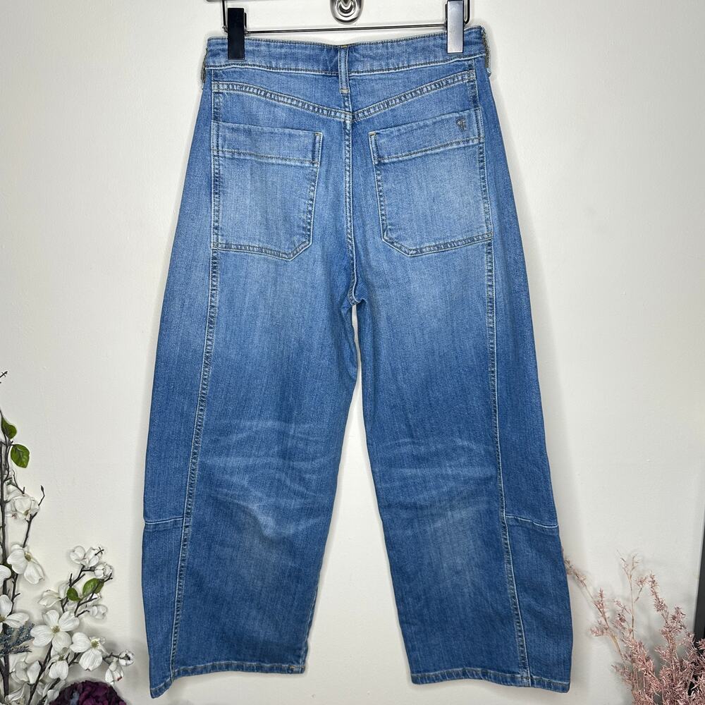 ANTHROPOLOGIE x PILCRO Kenna Mid-Rise Heritage Barrel Jeans Sz 26 $158 {II7} - Picture 3 of 6